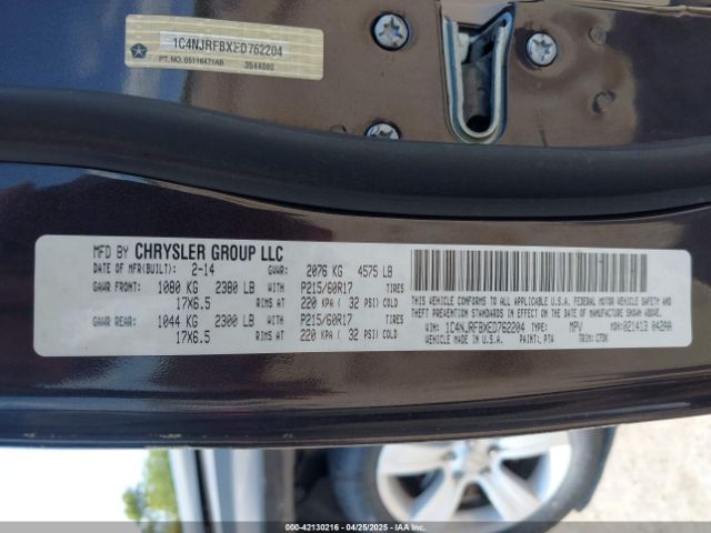 1C4NJRFBXED762204 Jeep Patriot Latitude