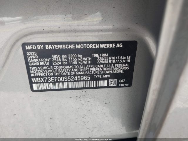 WBX73EF00S5245965 BMW X1 Xdrive28i