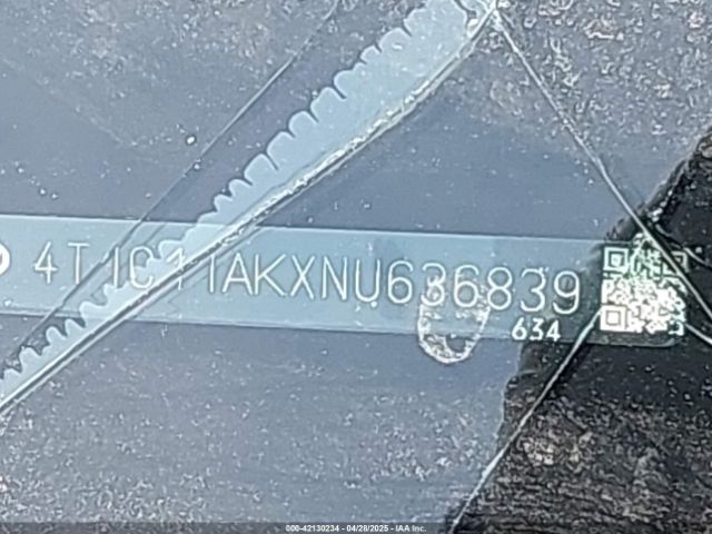 2022 TOYOTA CAMRY 4T1C11AKXNU636839 Photo 8