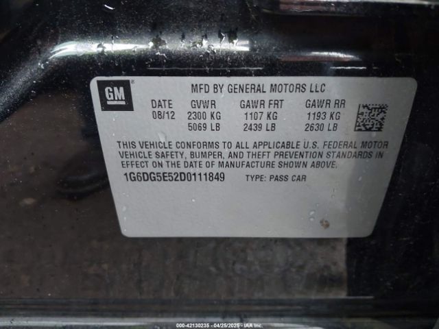2013 CADILLAC CTS 1G6DG5E52D0111849 Photo 8