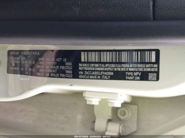 ZACCJABB2JPH42684 Jeep Renegade Latitude Fwd