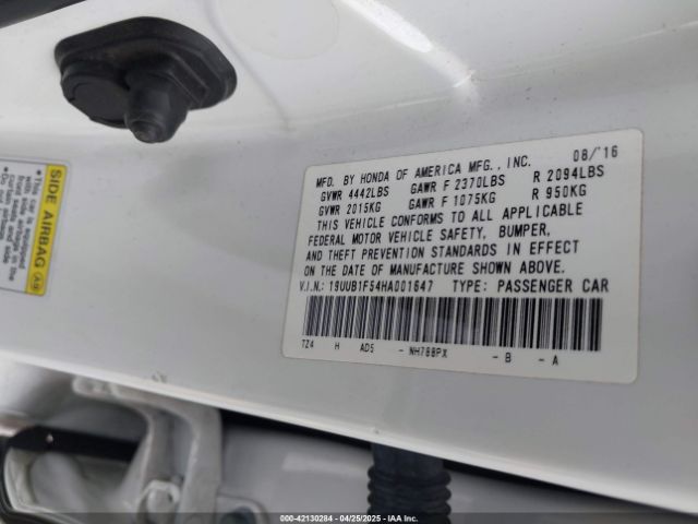 19UUB1F54HA001647 Acura Tlx Technology Package