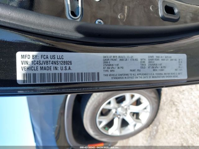 2022 JEEP WAGONEER 1C4SJVBT4NS128926 Photo 8