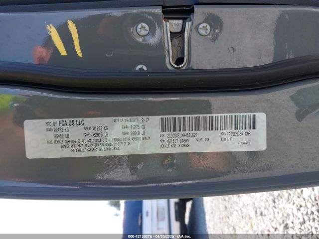 2C3CDXEJXHH581627 Dodge Charger Srt 392 Rwd