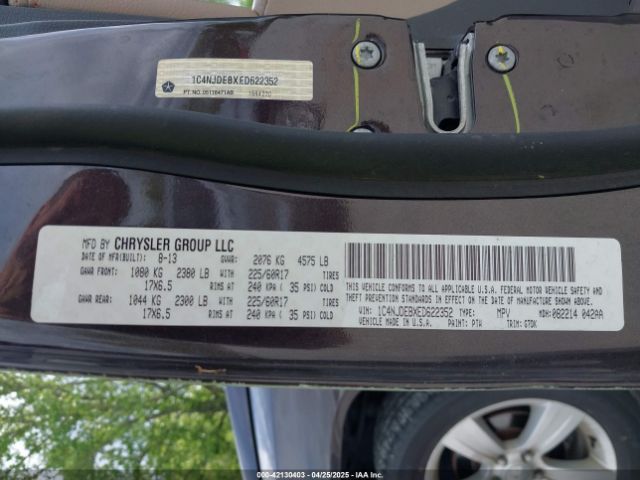 1C4NJDEBXED622352 Jeep Compass Latitude