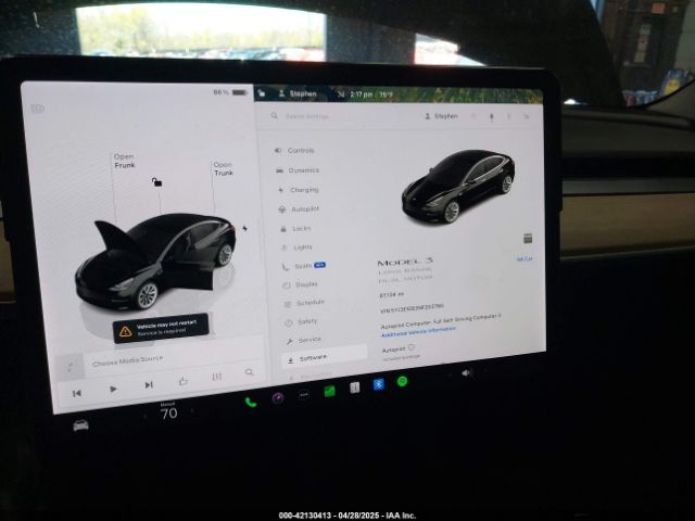 5YJ3E1EB3NF202760 Tesla Model 3 Long Range Dual Motor All-wheel Drive