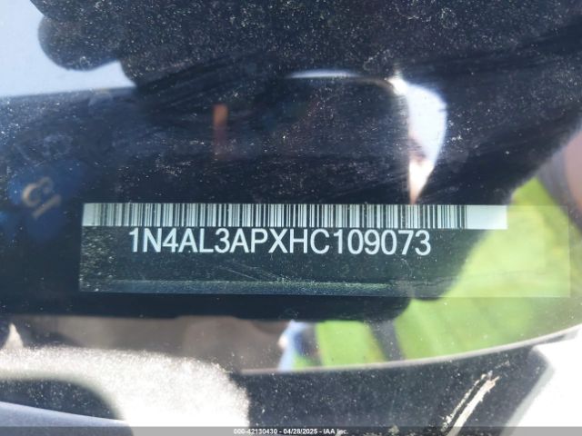 1N4AL3APXHC109073 Nissan Altima 2.5 Sr