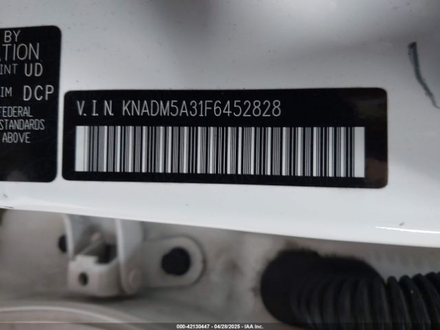 KNADM5A31F6452828 KIA RIO LX