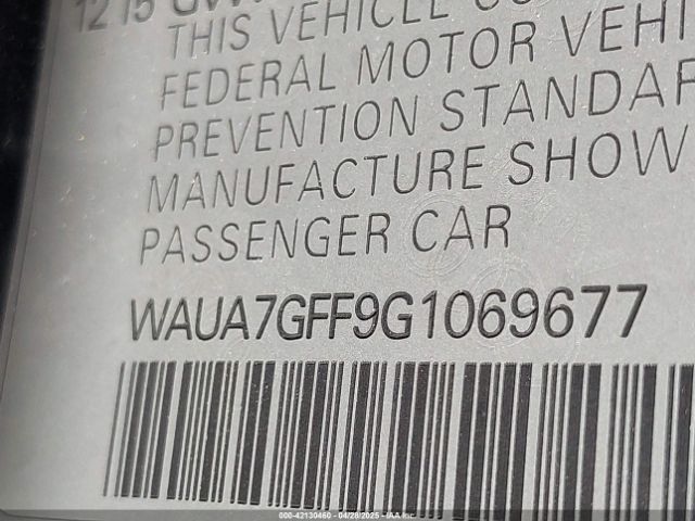 WAUA7GFF9G1069677 Audi A3 1.8t Premium