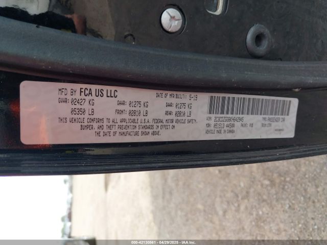 2C3CDZGG6KH642945 Dodge Challenger Sxt Awd
