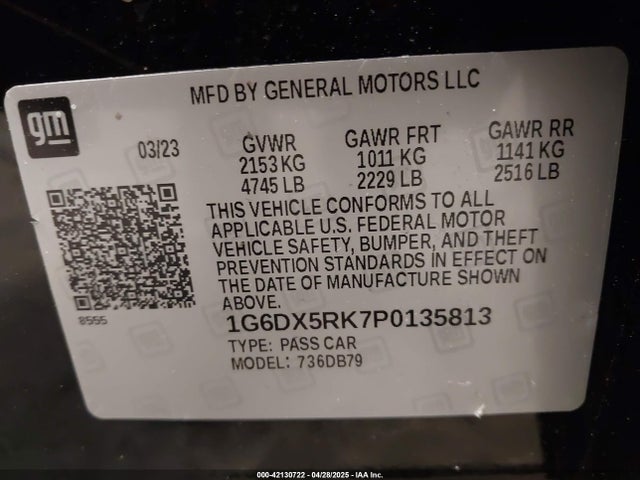 2023 CADILLAC CT5 1G6DX5RK7P0135813 Photo 8
