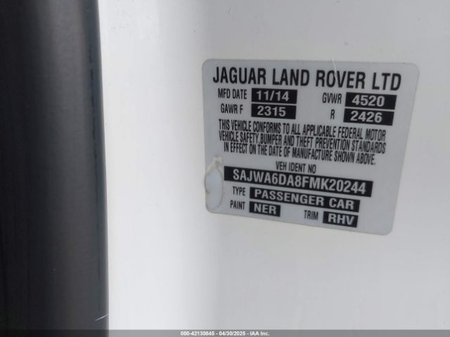 SAJWA6DA8FMK20244 Jaguar F-TYPE R