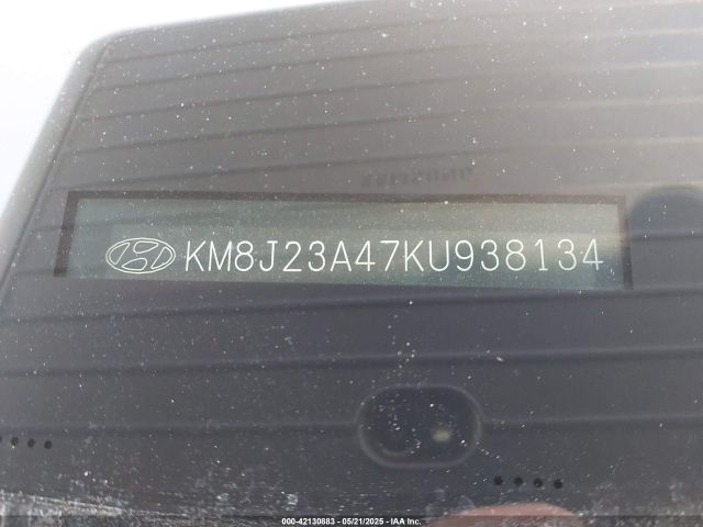 KM8J23A47KU938134 Hyundai TUCSON SE