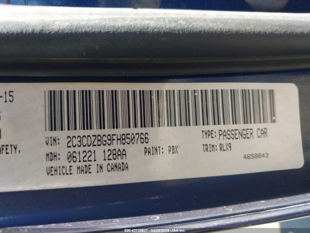 2C3CDZBG9FH850766 Dodge Challenger Sxt Plus