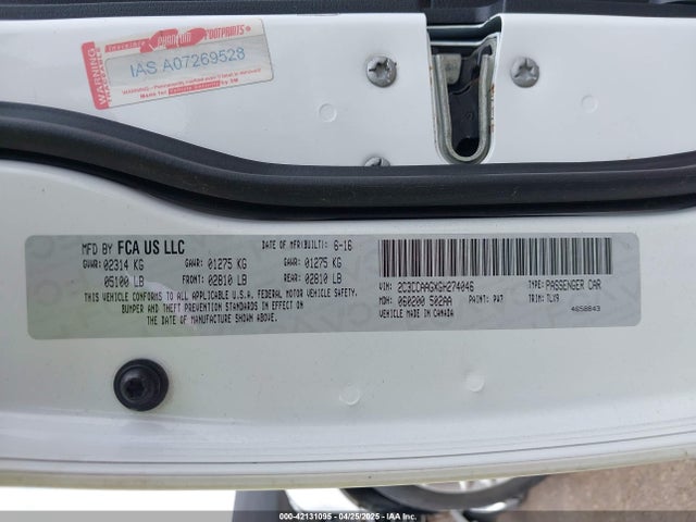 2C3CCAAGXGH274046 Chrysler 300 Anniversary Edition