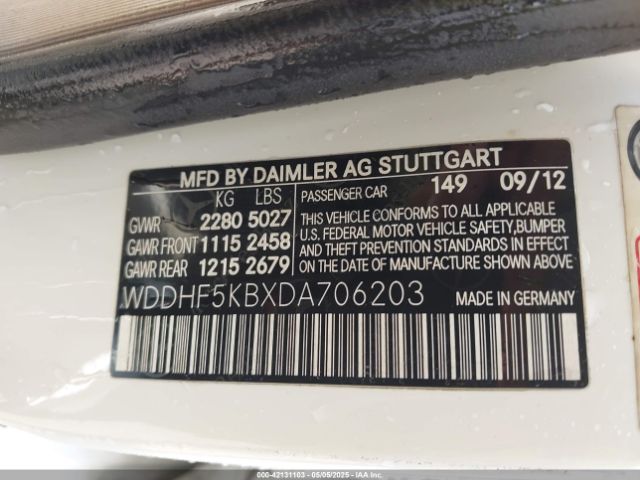 2013 MERCEDES-BENZ E 350 WDDHF5KBXDA706203 Photo 8