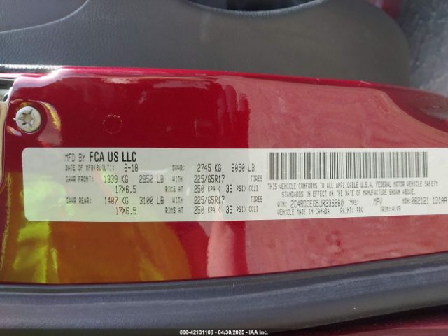 2C4RDGEG5JR336860 Dodge Grand Caravan Gt