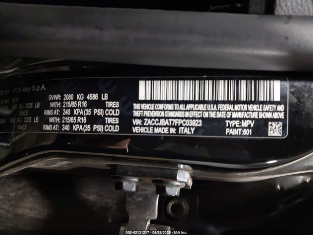ZACCJBAT7FPC03923 Jeep Renegade Sport