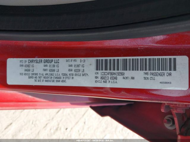 2010 CHRYSLER SEBRING 1C3CC4FB6AN192960 Photo 8