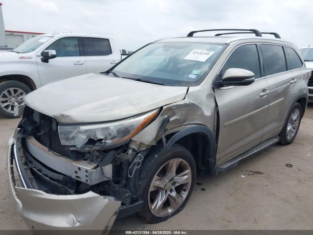 5TDYKRFH2ES007759 Toyota Highlander Limited Platinum V6