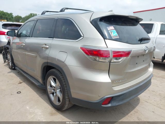 5TDYKRFH2ES007759 Toyota Highlander Limited Platinum V6