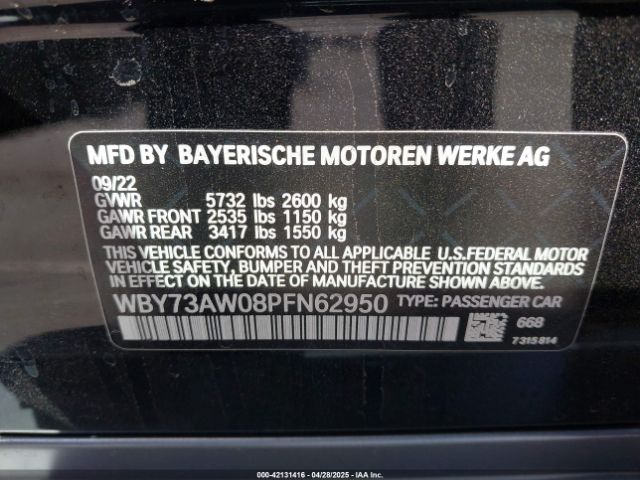 2023 BMW I4 WBY73AW08PFN62950 Photo 8