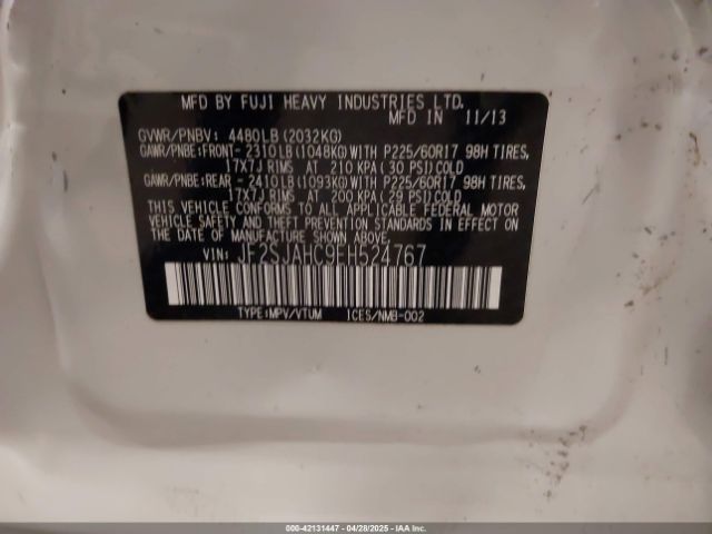 JF2SJAHC9EH524767 Subaru Forester 2.5i Limited