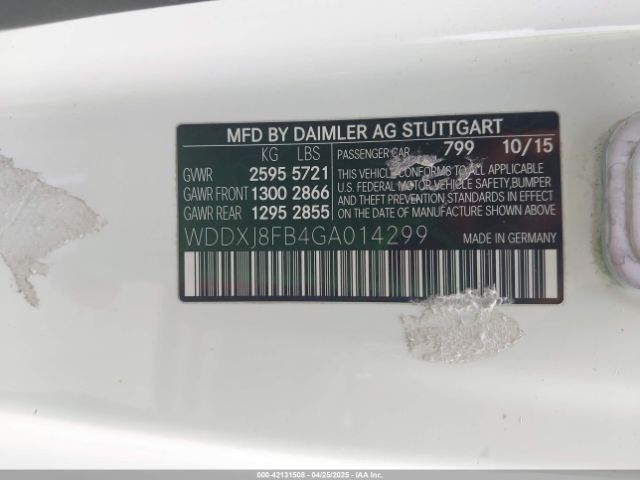 WDDXJ8FB4GA014299 Mercedes-Benz S 550 4matic