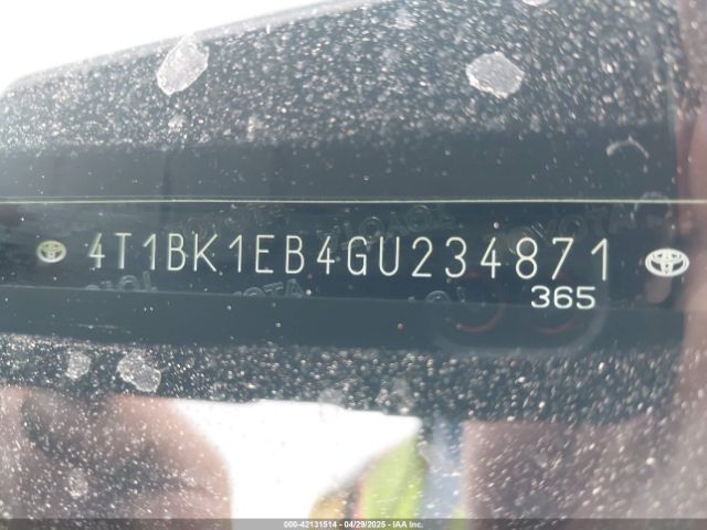 4T1BK1EB4GU234871 Toyota AVALON LIMITED