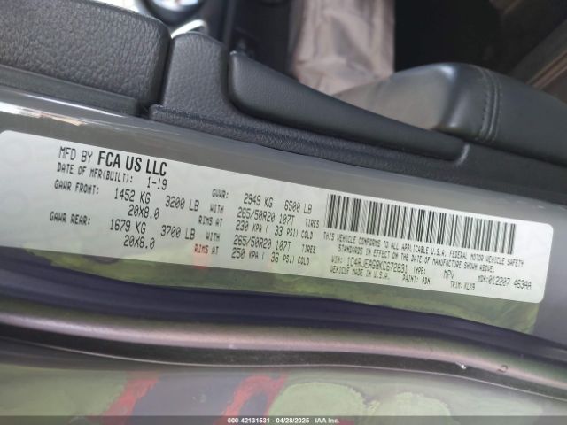 2019 JEEP GRAND CHEROKEE 1C4RJEAG8KC672631 Photo 8