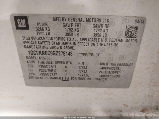 1GCVKNEC9GZ278143 Chevrolet Silverado 1500 Ls