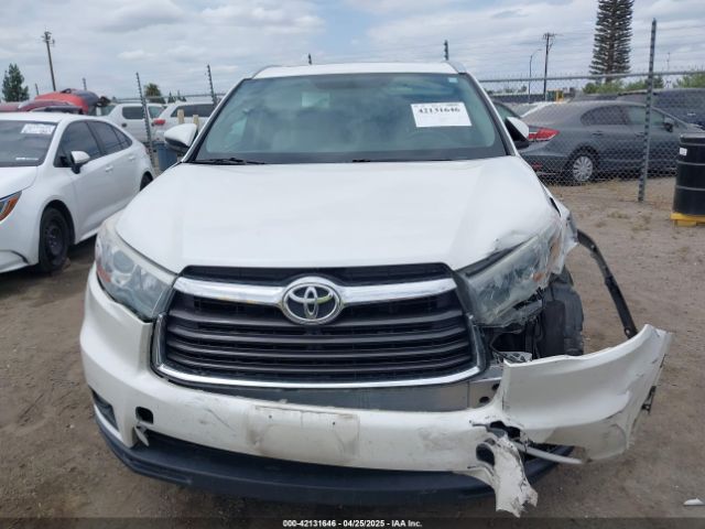 5TDKKRFH0FS076120 Toyota Highlander Xle V6