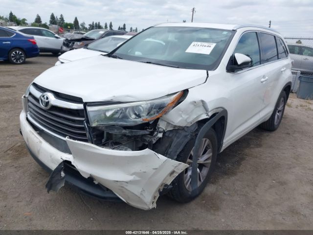 5TDKKRFH0FS076120 Toyota Highlander Xle V6