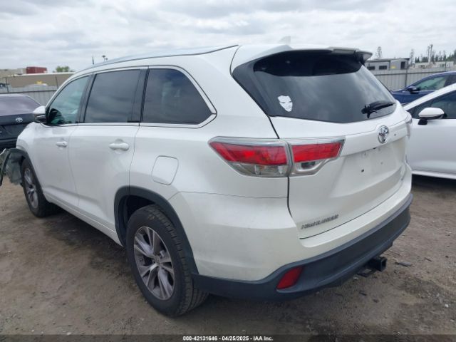 5TDKKRFH0FS076120 Toyota Highlander Xle V6