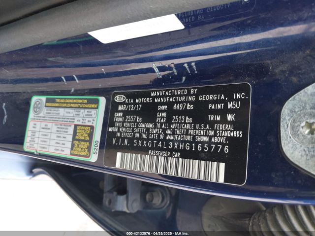 5XXGT4L3XHG165776 KIA Optima Lx