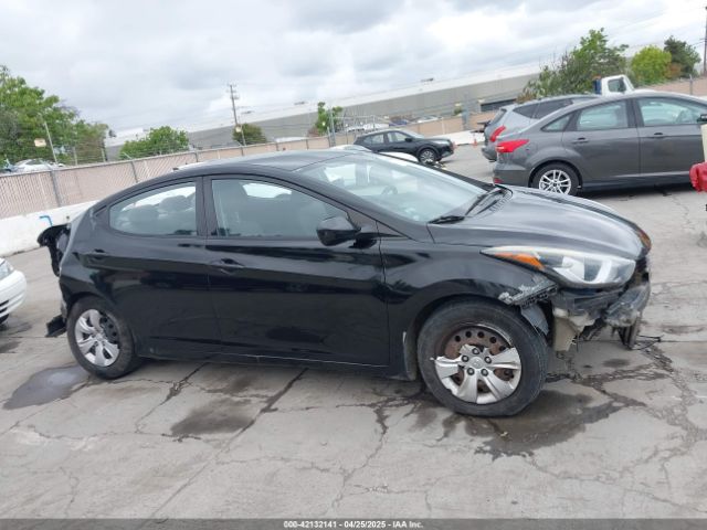 KMHDH4AE6GU490826 Hyundai ELANTRA SE