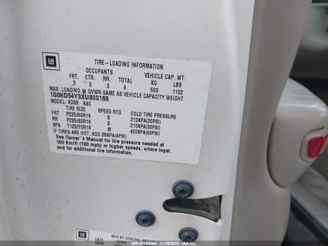 1999 CADILLAC DEVILLE 1G6KD54Y3XU803188 Photo 8