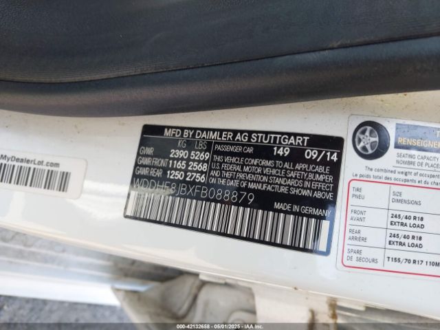 WDDHF8JBXFB088879 Mercedes-Benz E 350 4matic