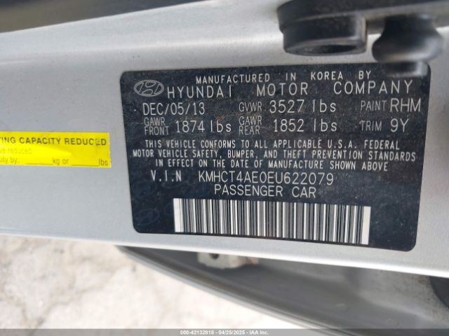 KMHCT4AE0EU622079 Hyundai ACCENT GLS