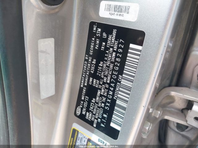 5XXGM4A70EG282927 KIA Optima Lx