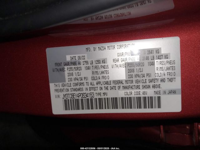 JM3TCBEY4P0634153 Mazda Cx-9 Signature