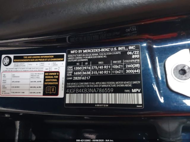 2022 MERCEDES-BENZ GLE 350 4JGFB4KB3NA786559 Photo 8