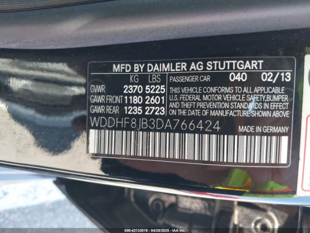 2013 MERCEDES-BENZ E 350 WDDHF8JB3DA766424 Photo 8