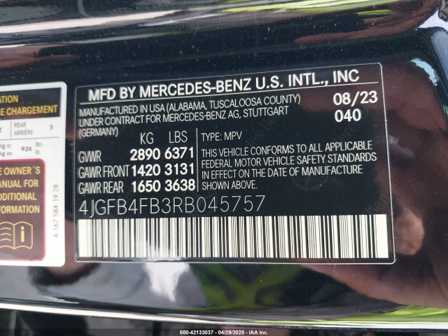 4JGFB4FB3RB045757 Mercedes-Benz Gle 350 4matic