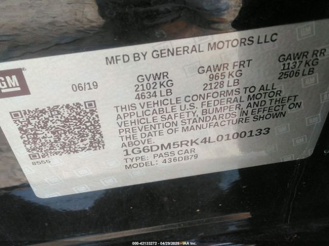 1G6DM5RK4L0100133 Cadillac CT5 LUXURY