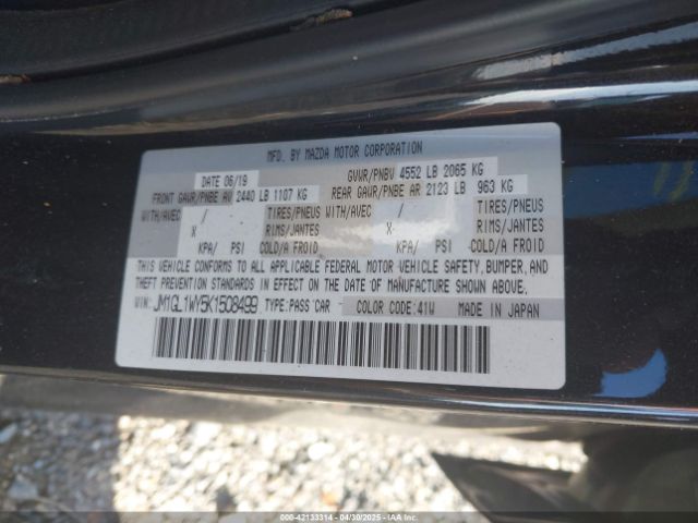 2019 MAZDA MAZDA6 JM1GL1WY5K1508499 Photo 8