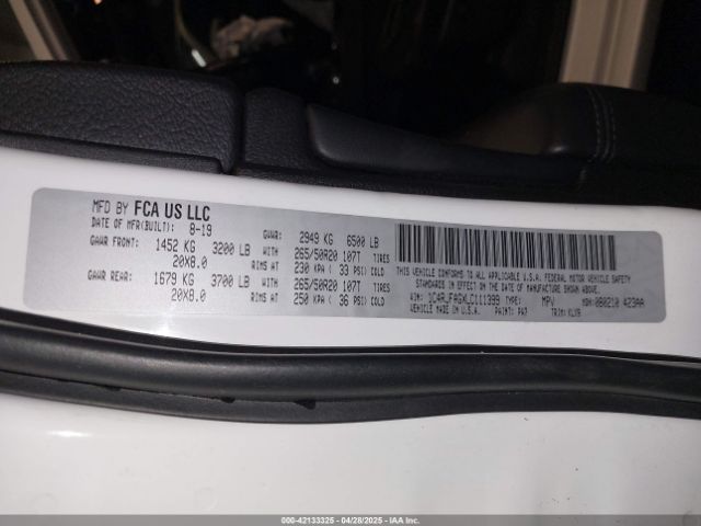 1C4RJFAGXLC111399 Jeep Grand Cherokee Altitude 4x4
