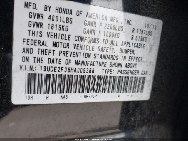 19UDE2F38HA009388 Acura Ilx Acurawatch Plus Package