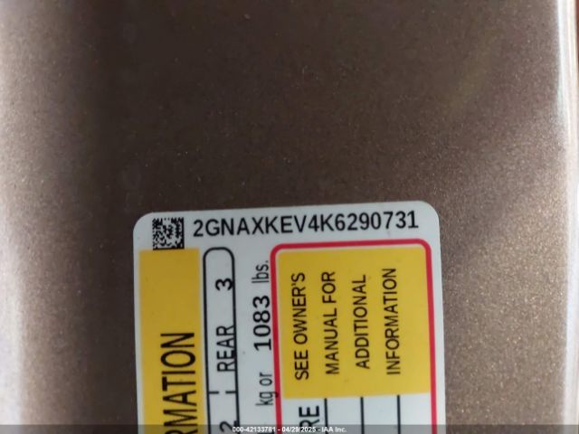 2019 CHEVROLET EQUINOX 2GNAXKEV4K6290731 Photo 8