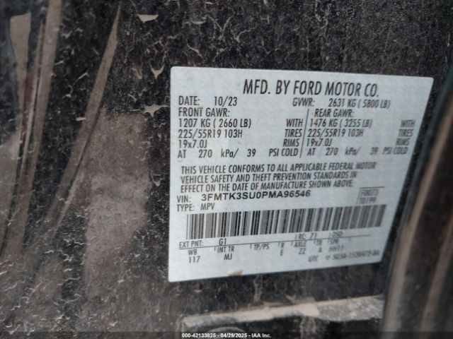 3FMTK3SU0PMA96546 Ford Mustang Mach-e Premium